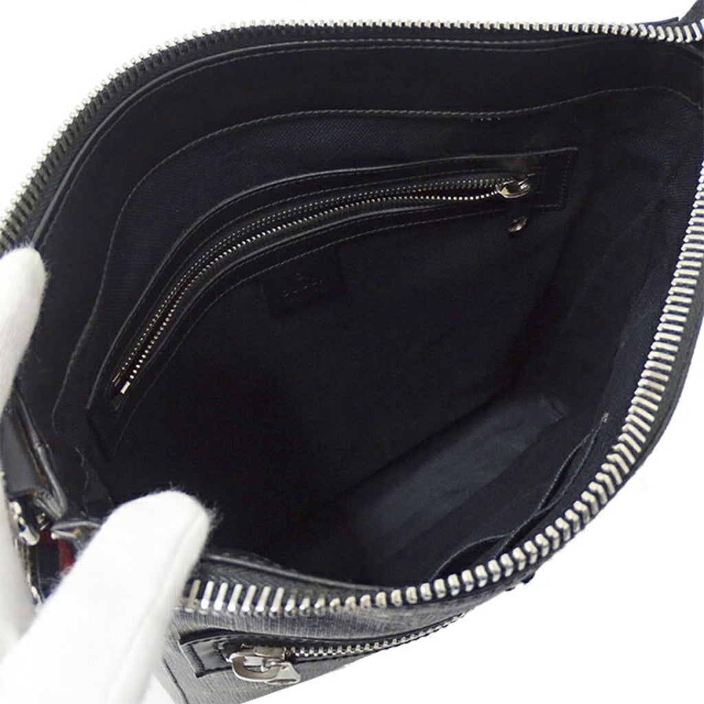 GUCCI Bag Men's GG Supreme Shoulder Black 474137 Tiger