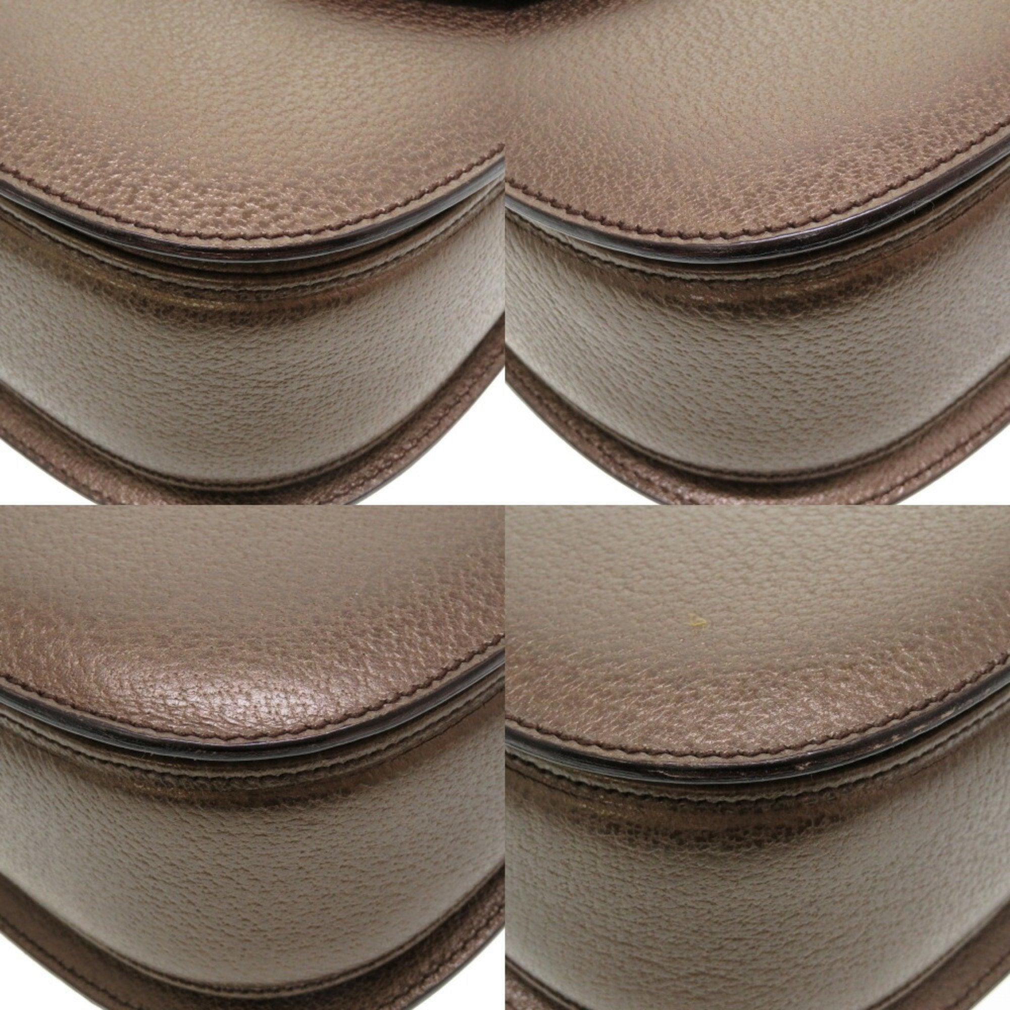 Gucci bamboo leather bronze