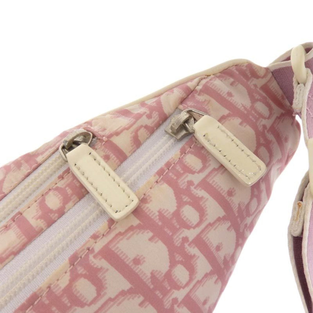 Christian Dior Bag Women's Waist Trotter Nylon Pink White