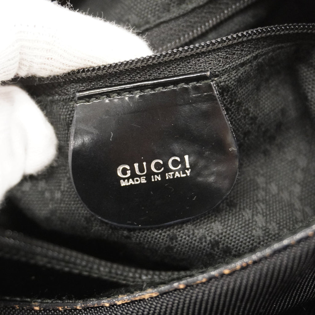 GUCCI  Bamboo Handbag 000 0531 Women's Nylon Black