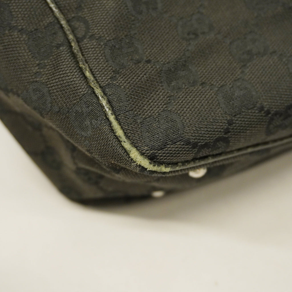 GUCCI  GG Canvas Tote Bag 113019 Women's Tote Bag Black
