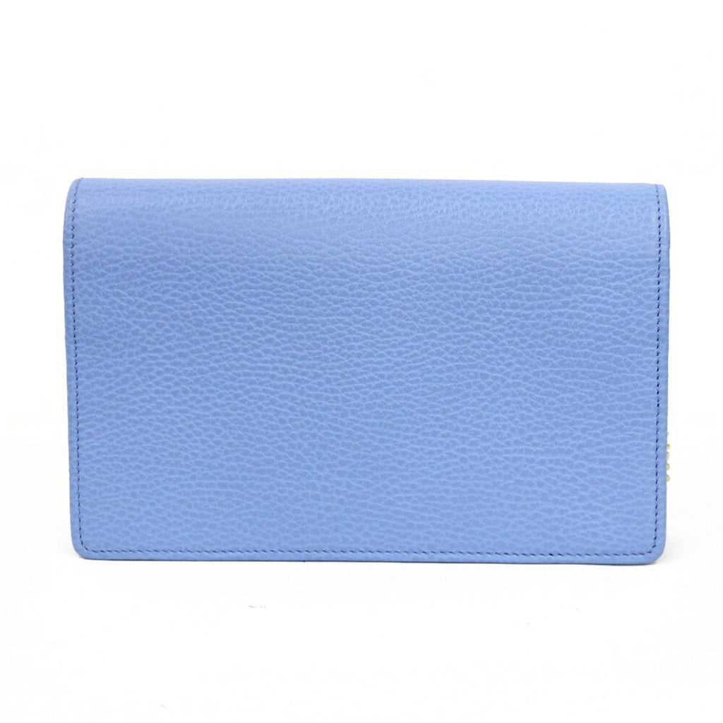 Gucci Shoulder Bag Marmont Chain Blue Ladies