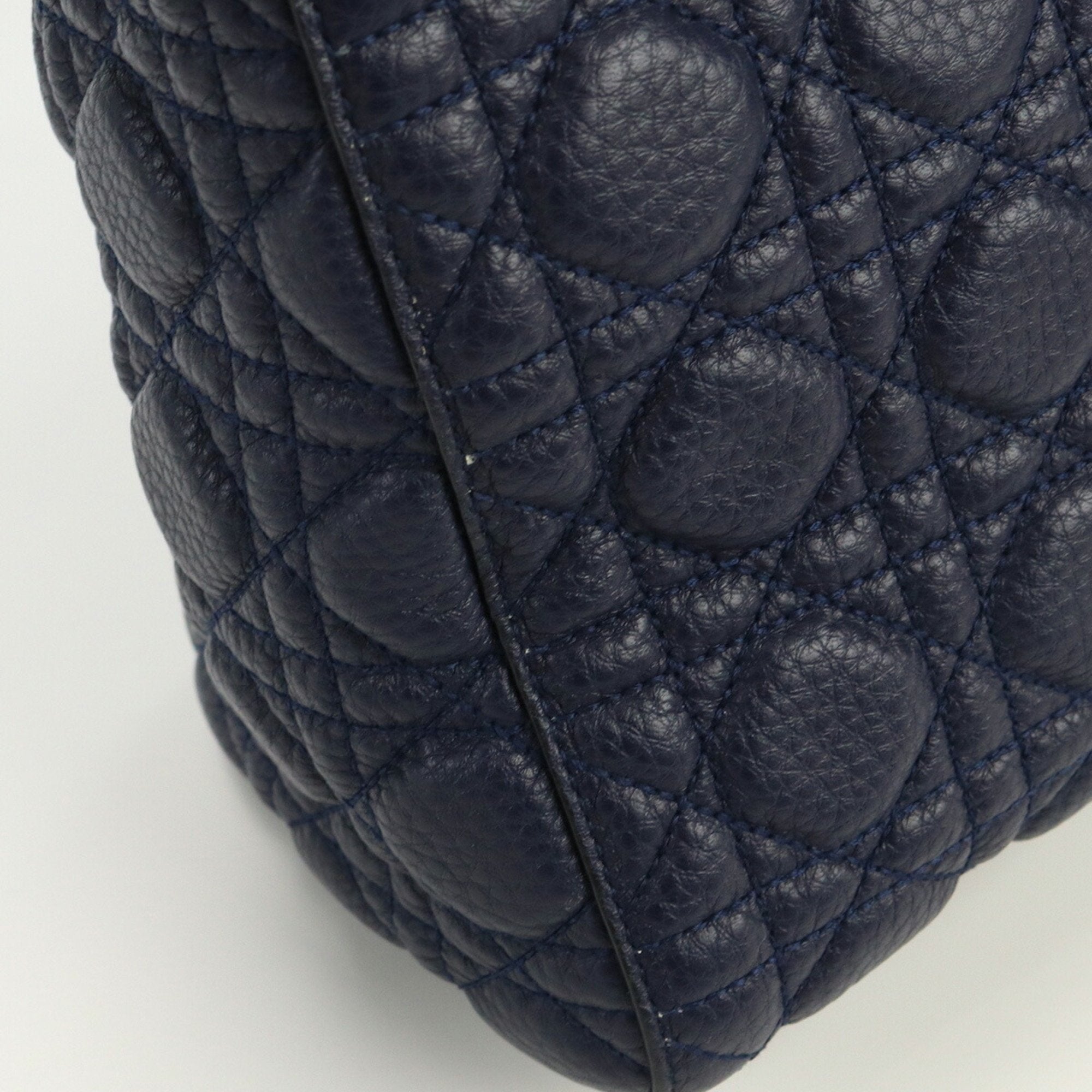 CHRISTIAN DIOR Lady Medium Canage Handbag Lambskin Women's