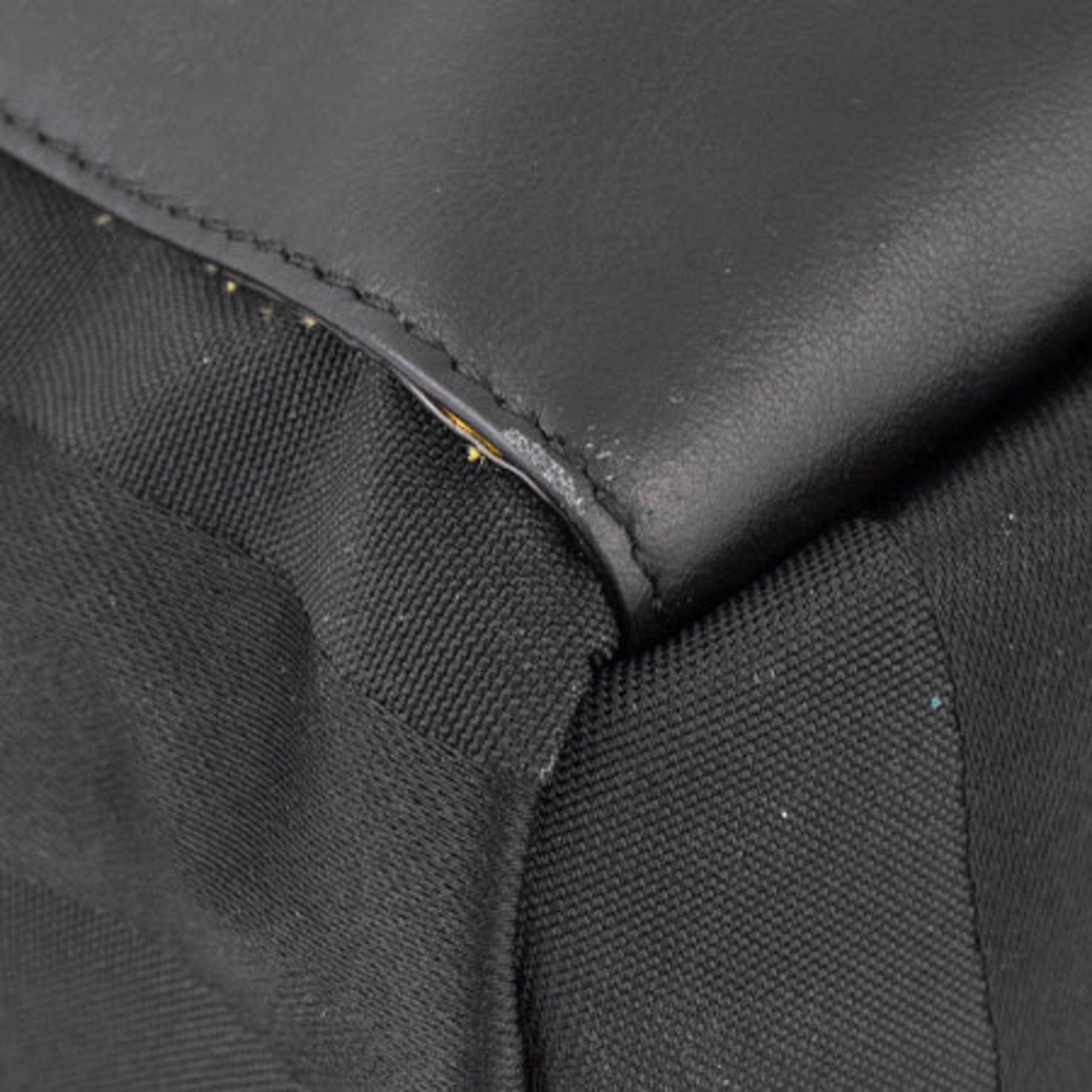 Fendi Pecan Backpack Nylon Leather Black 7VZ053