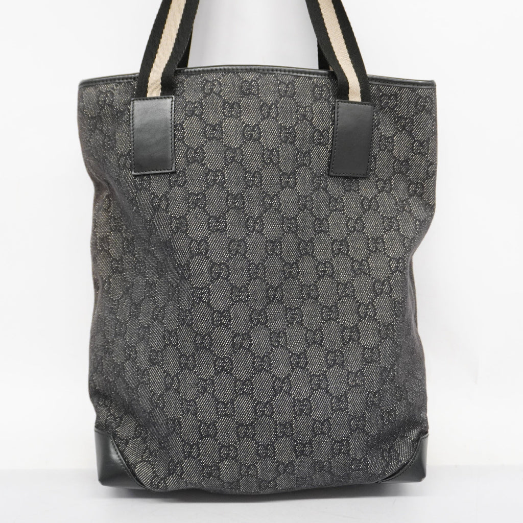 GUCCI  GG Canvas Tote Bag 28892 Women's Tote Bag Black