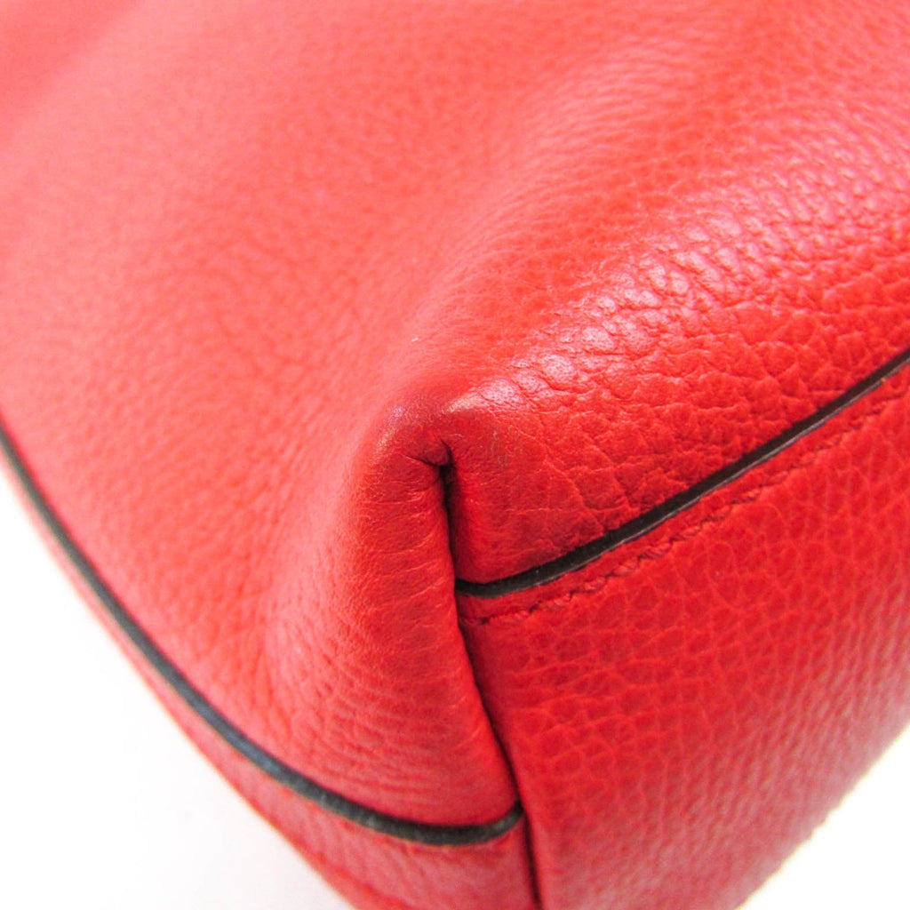 GUCCI Interlocking G 339553 Women's Leather Shoulder Bag Light Red