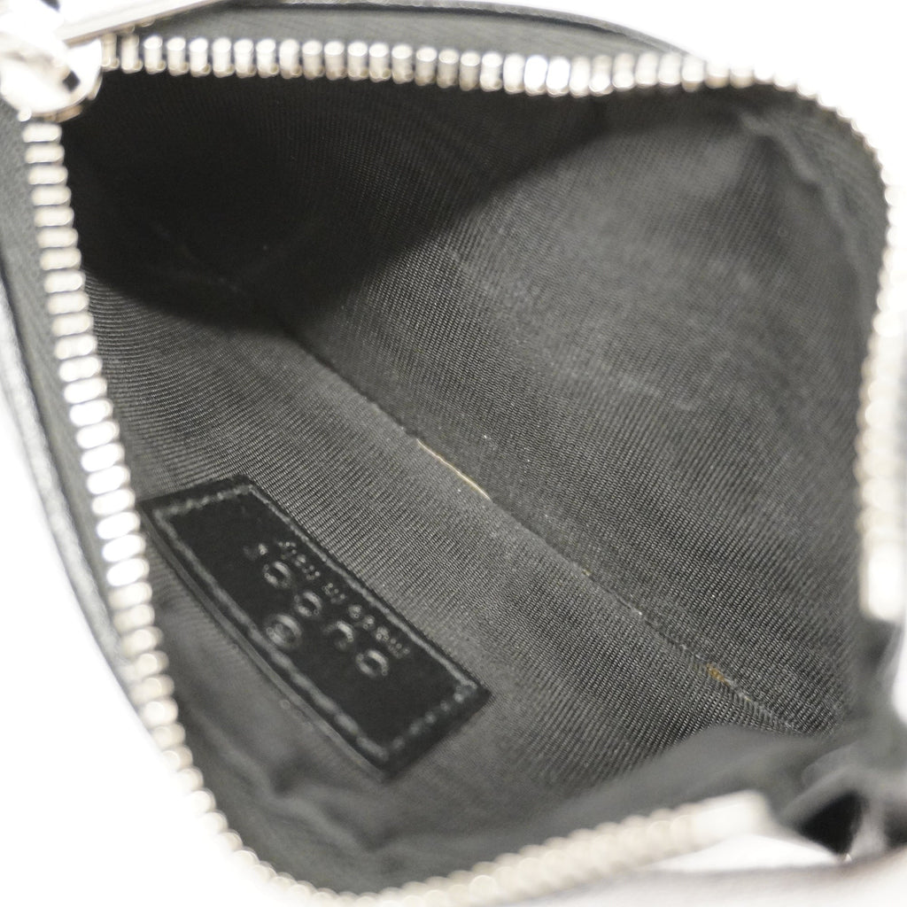 GUCCI  Interlocking G 697717 Silver Hardware Women's GG Supreme coin Case