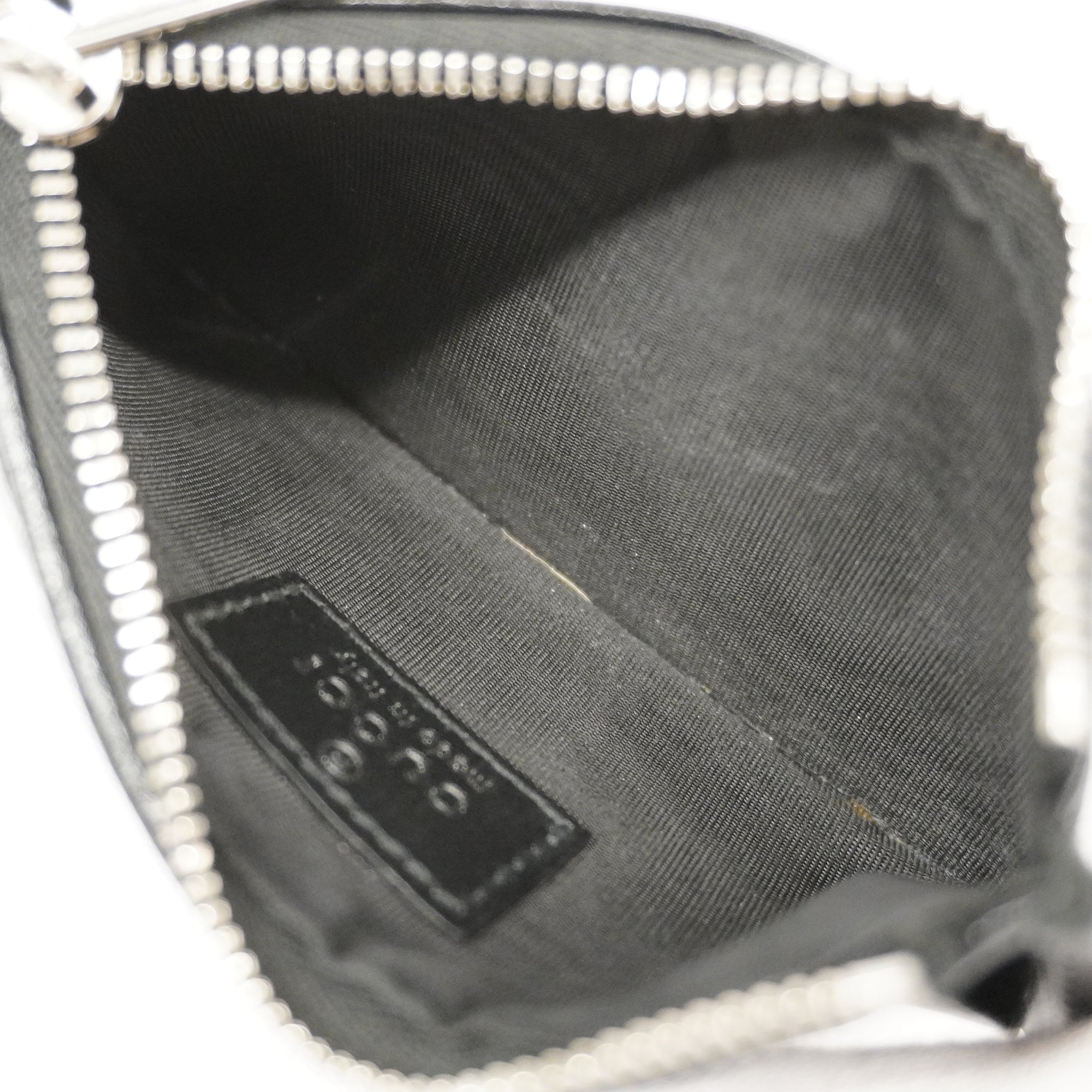 GUCCI  Interlocking G 697717 Silver Hardware Women's GG Supreme coin Case