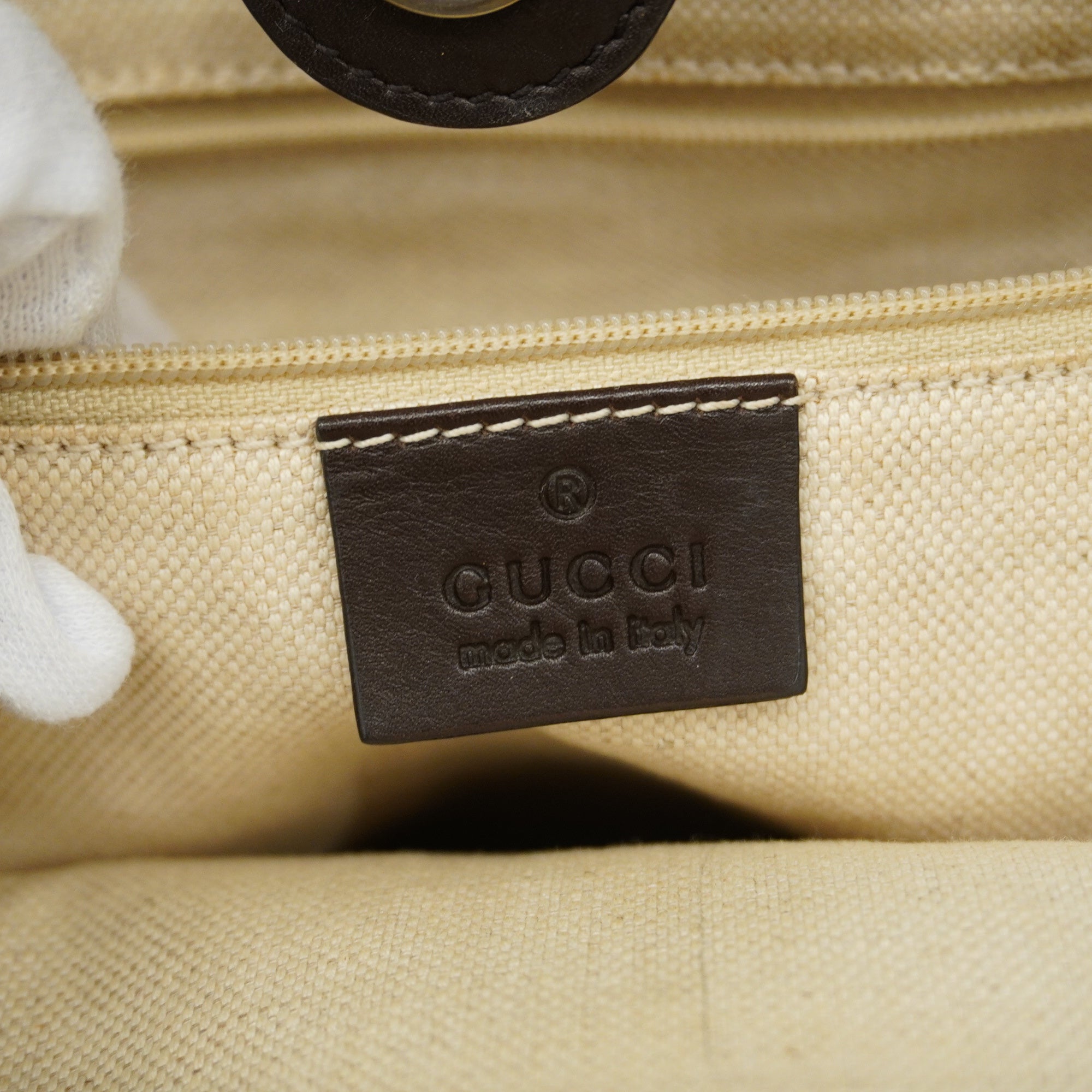 GUCCI  Sukey 211944 Women's GG Canvas,Leather Handbag Beige,Brown