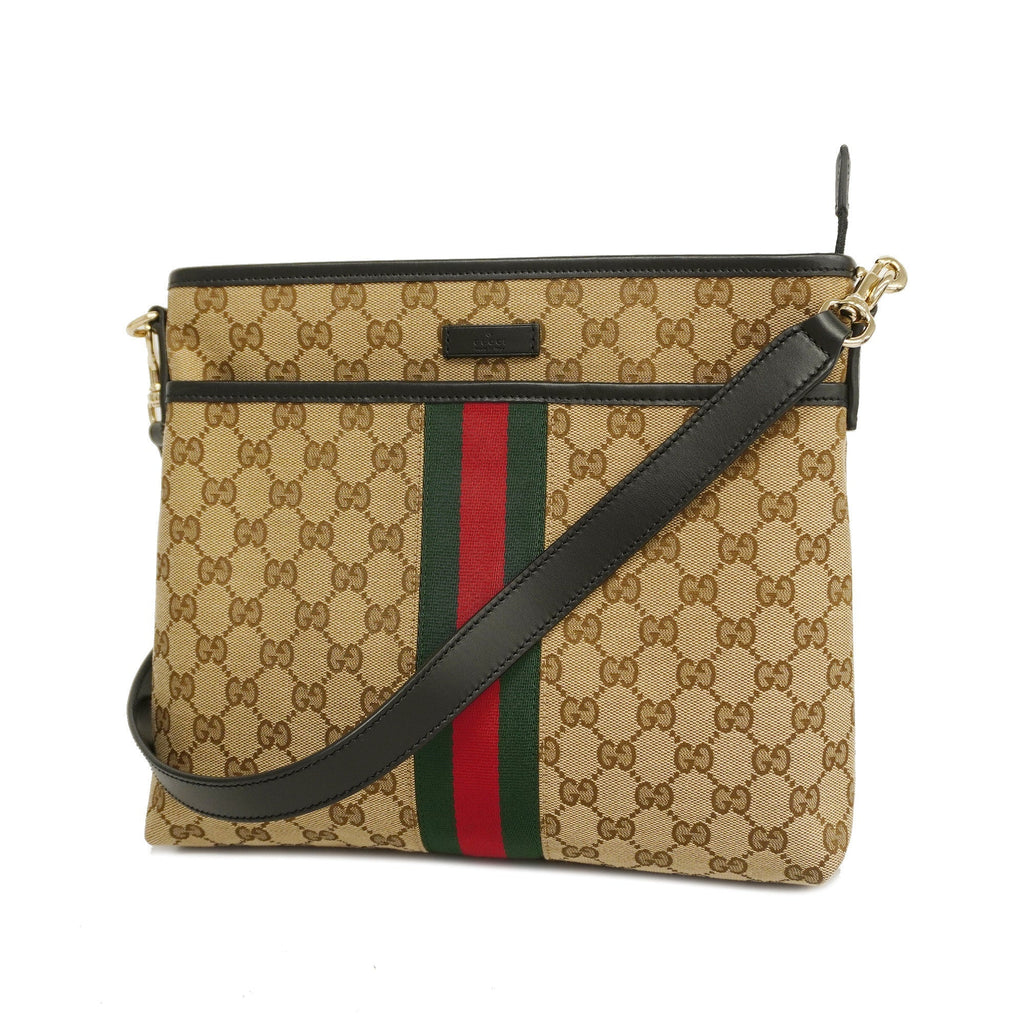 GUCCI  Sherry Line Shoulder Bag 388926 Women's GG Canvas Shoulder Bag Beige