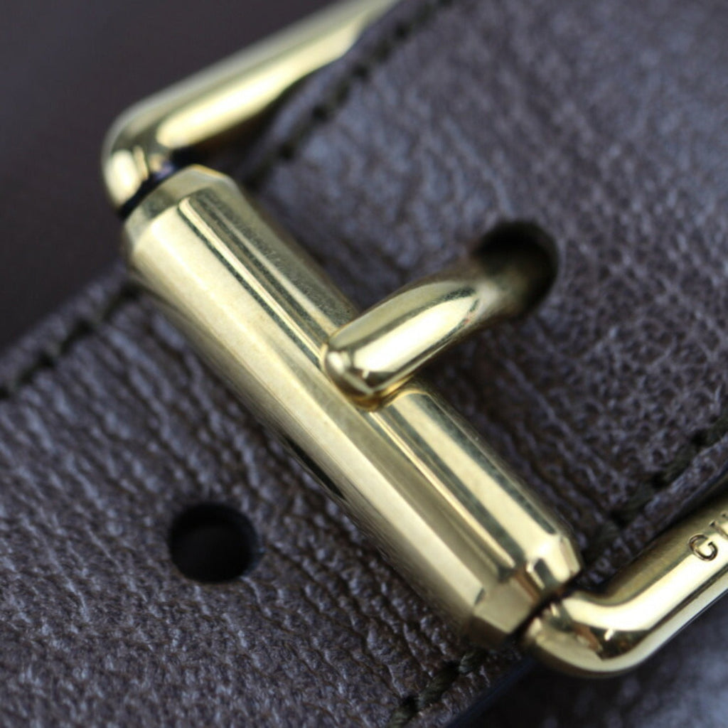 GUCCI Belt Bag 100th Anniversary Waist 602695 Calf Leather Brown Multicolor Gold Hardware Logo Body Pouch Bum