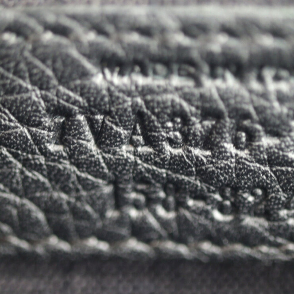 FENDI Selleria Clutch Bag 7VA376 Roman Leather Black Silver Hardware Wristlet Second Pouch