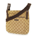GUCCI  GG Canvas Shoulder Bag 122793 Women's Shoulder Bag Beige,Brown