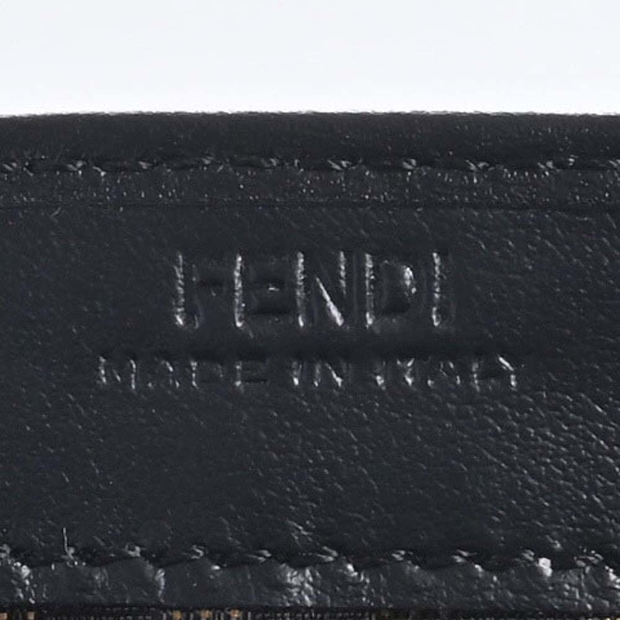 FENDI leather bi-fold long wallet 8M0251 black ladies