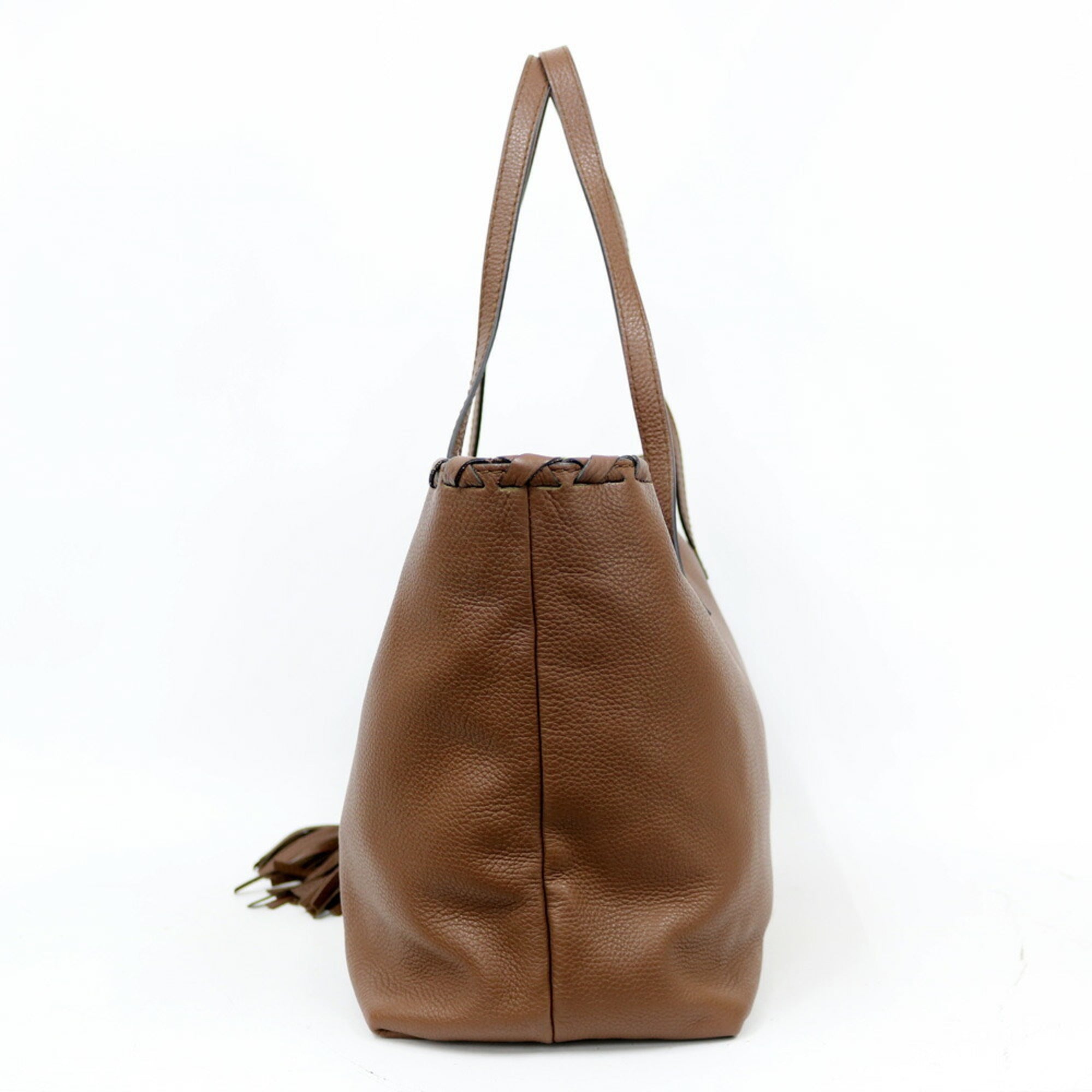 Gucci Shoulder Bag Bamboo Brown Ladies