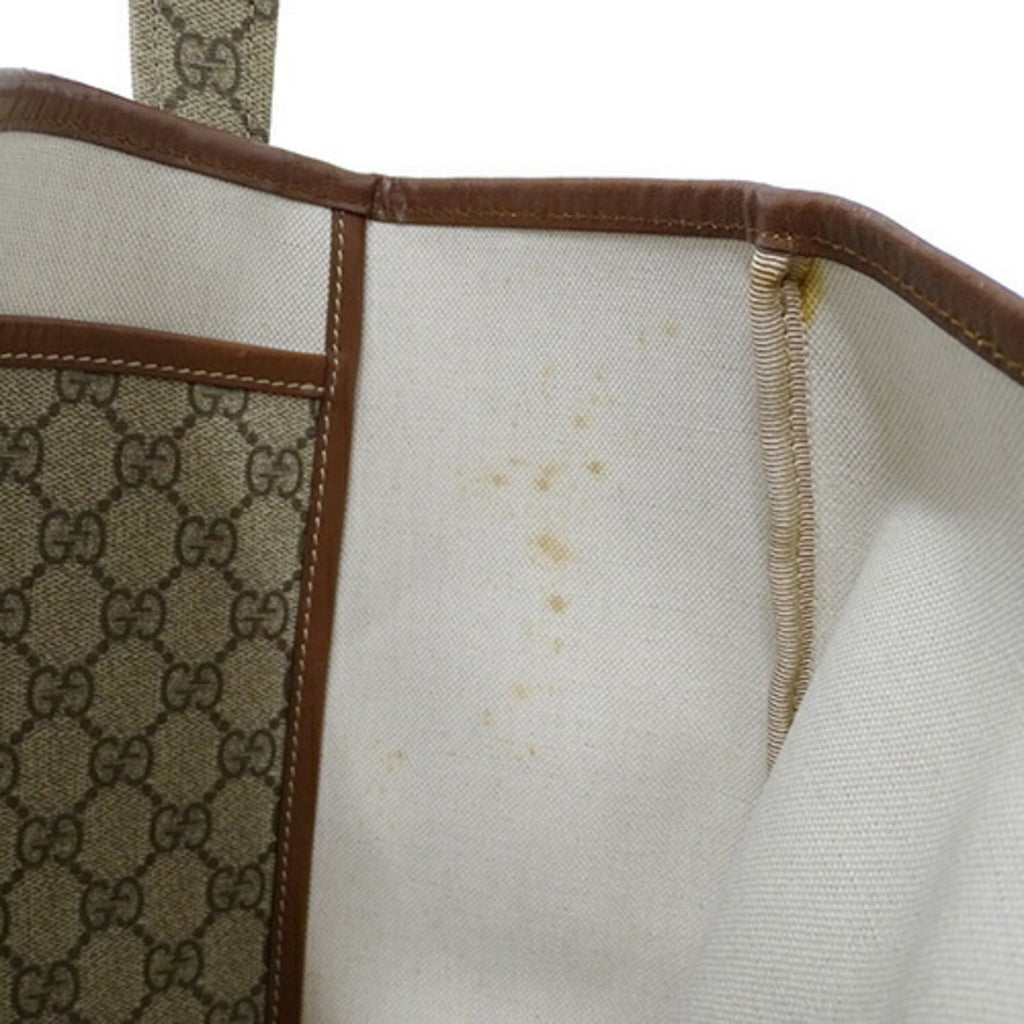 GUCCI bag ladies tote shoulder GG plus brown beige 211134