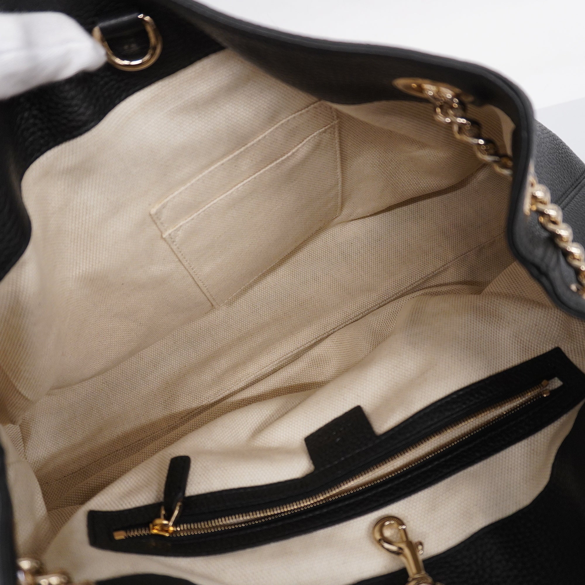 GUCCI  Soho Shoulder Bag 536196 Women's Leather Black