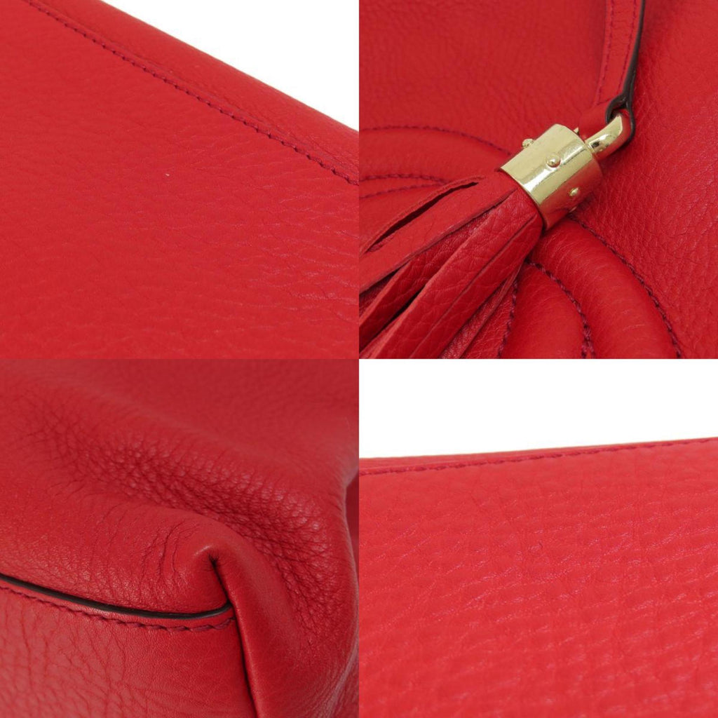 GUCCI 308982 Chain Shoulder Soho Tote Bag Leather Women's