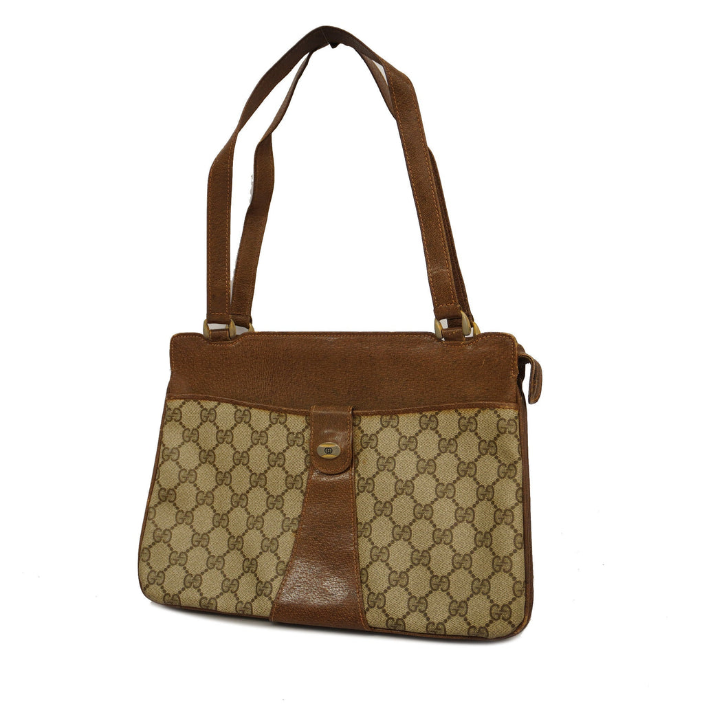 GUCCI  Handbag 67 02 021 Women's GG Supreme Beige,Brown