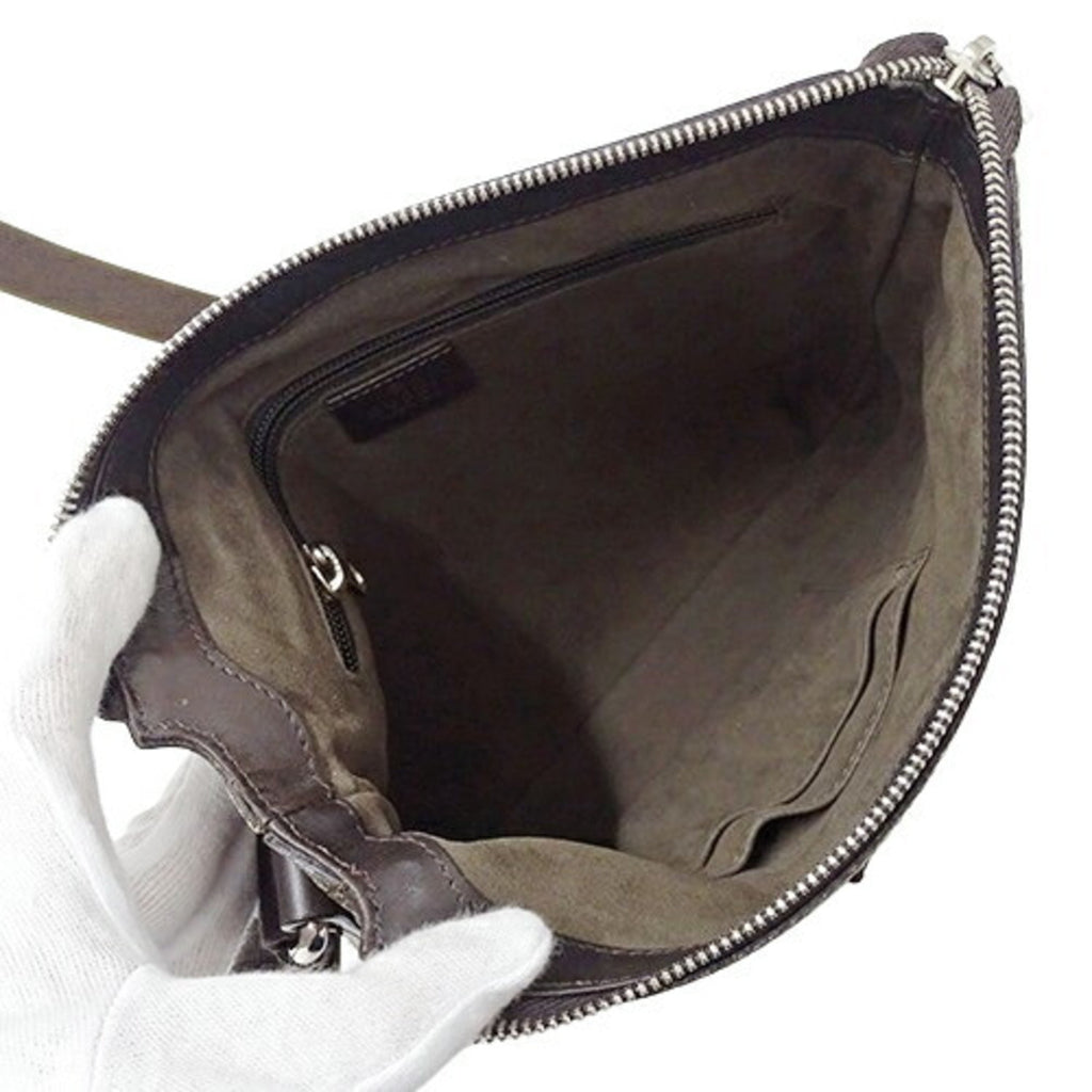GUCCI Bag Men's Shoulder GG Supreme Brown Beige 406410 Crossbody