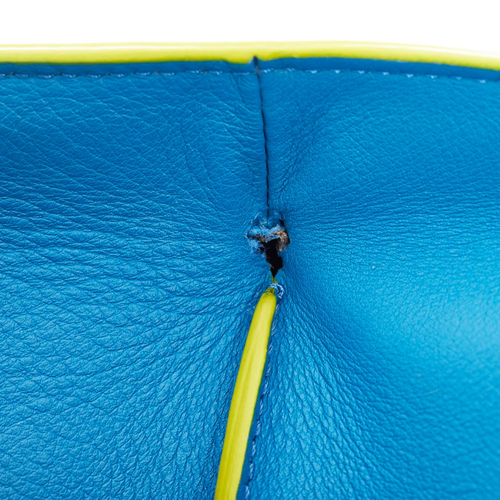 Fendi Troisour handbag shoulder bag 8BH279 blue leather ladies FENDI