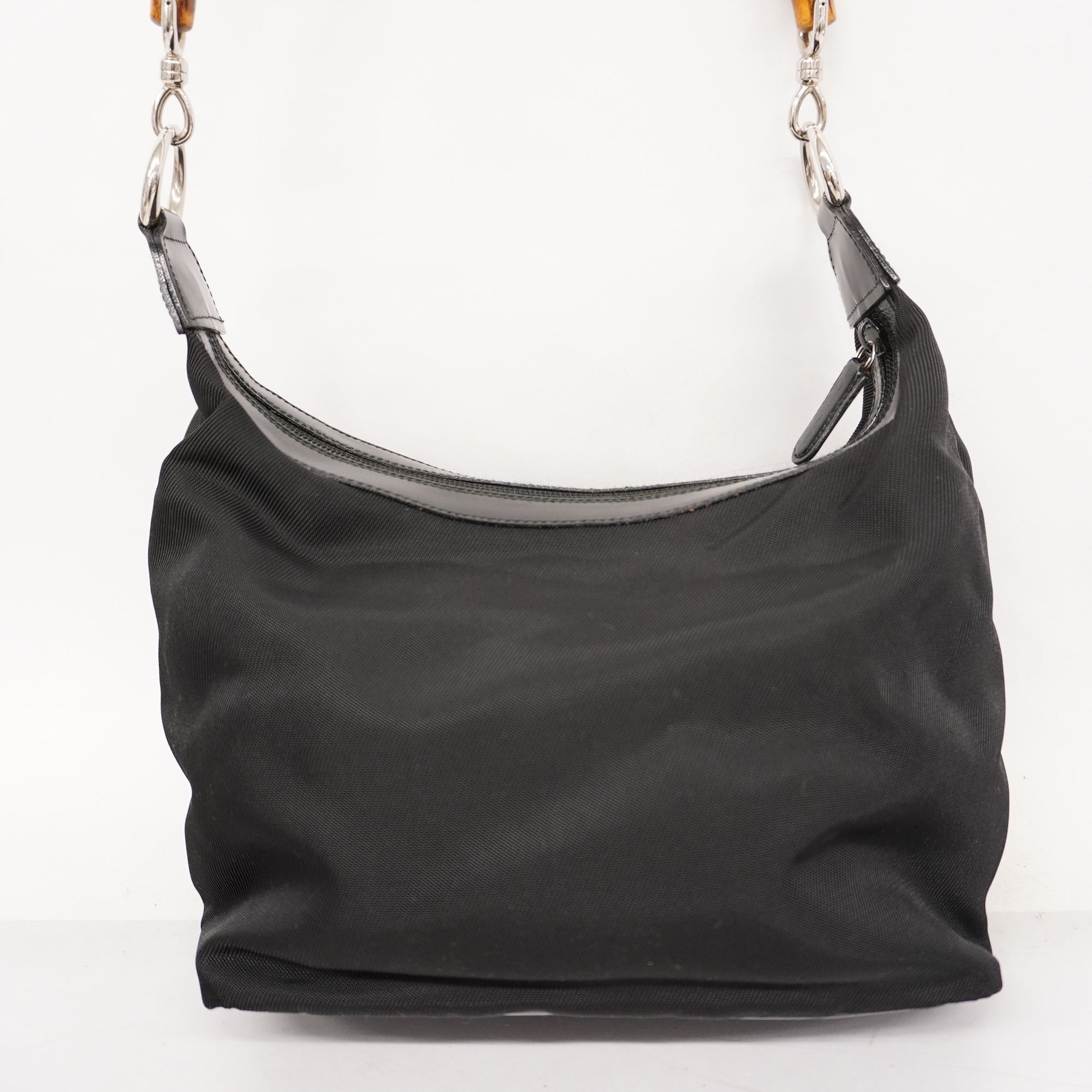 Gucci  Bamboo Handbag 000 0531 Women's Nylon Black