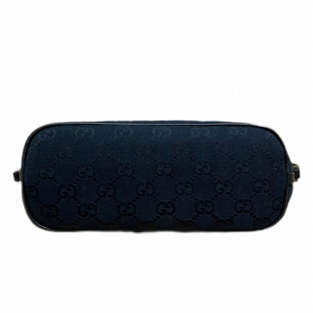 GUCCI GG canvas pattern hand pouch 07198 2123 black bag handbag ladies