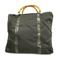 GUCCI  Bamboo Boston Bag 002 3754 0412 Men,Women,Unisex Nylon Canvas Black