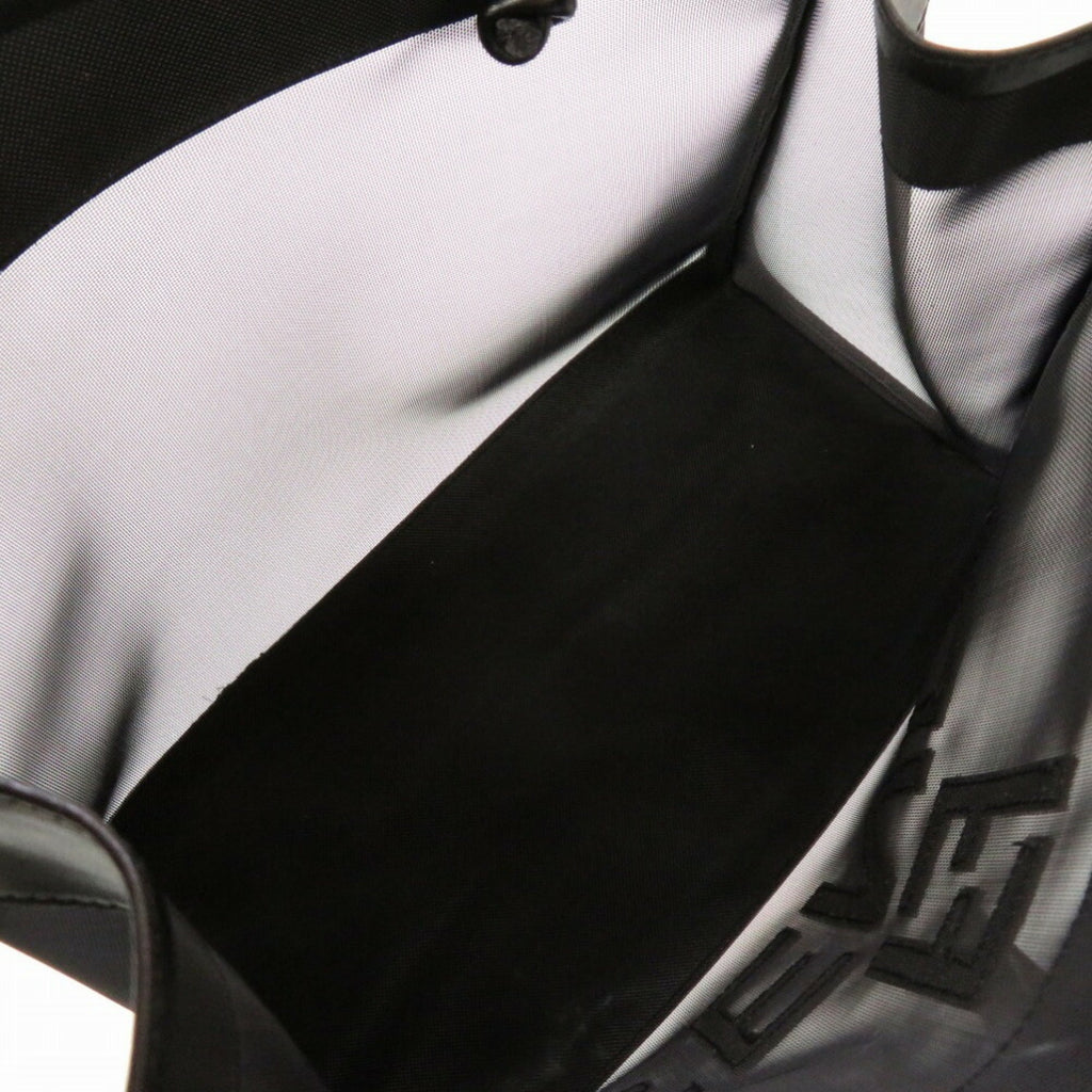 FENDI mesh leather black tote bag 0142