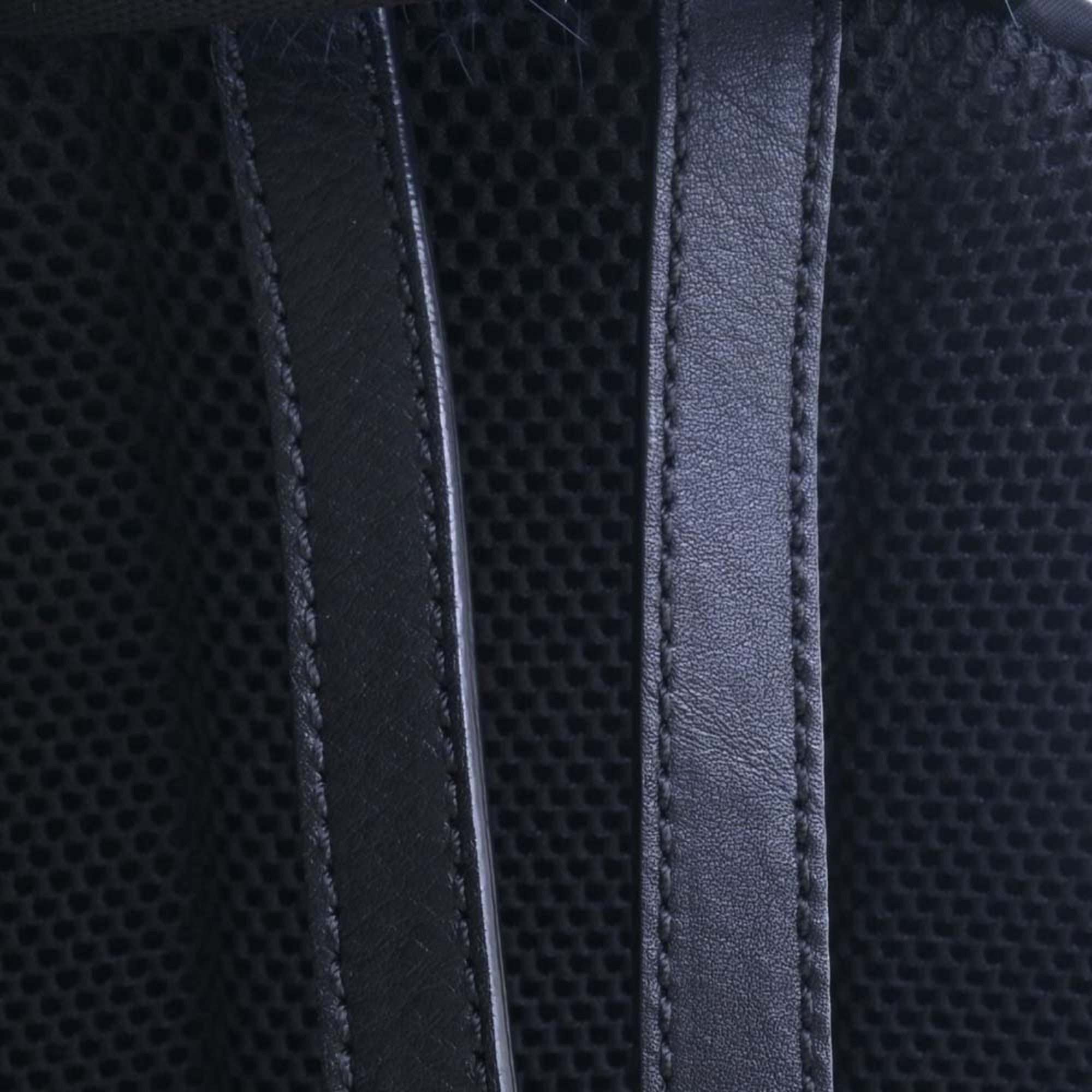 FENDI Nylon Monster Bag Bugs Backpack Rucksack 8BZ038 Black Ladies