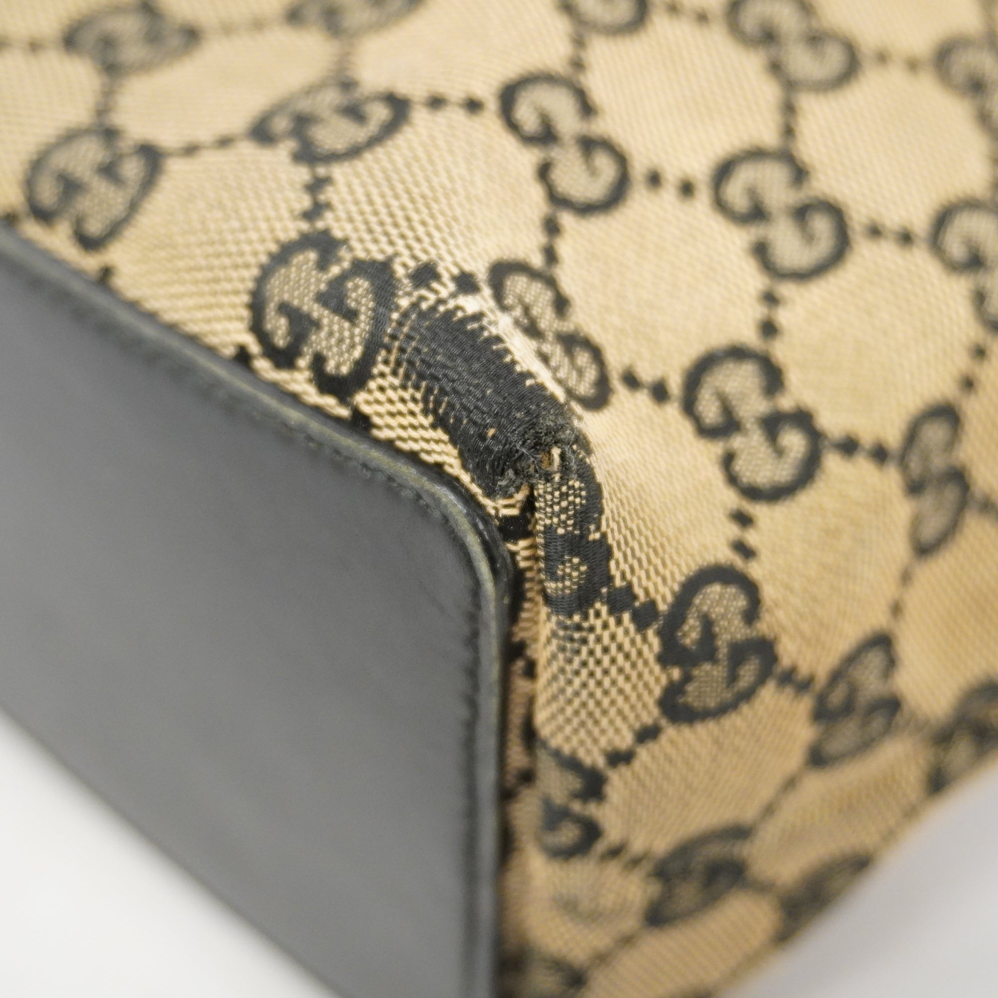 GUCCI  GG Canvas Tote Bag 002 1099 Women's GG Canvas Handbag,Tote Bag Black