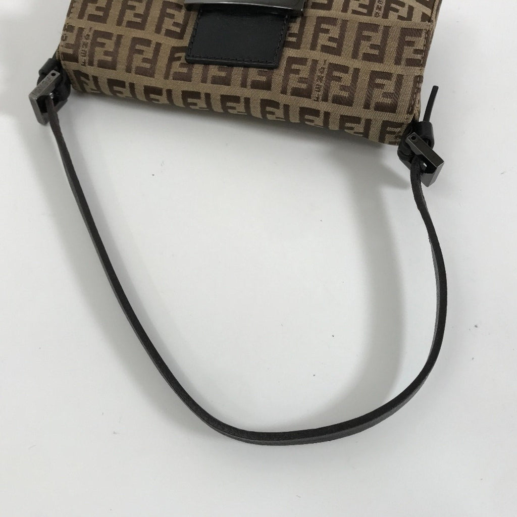 FENDI handbag mamma bucket shoulder 8BK005 campus leather brown ladies