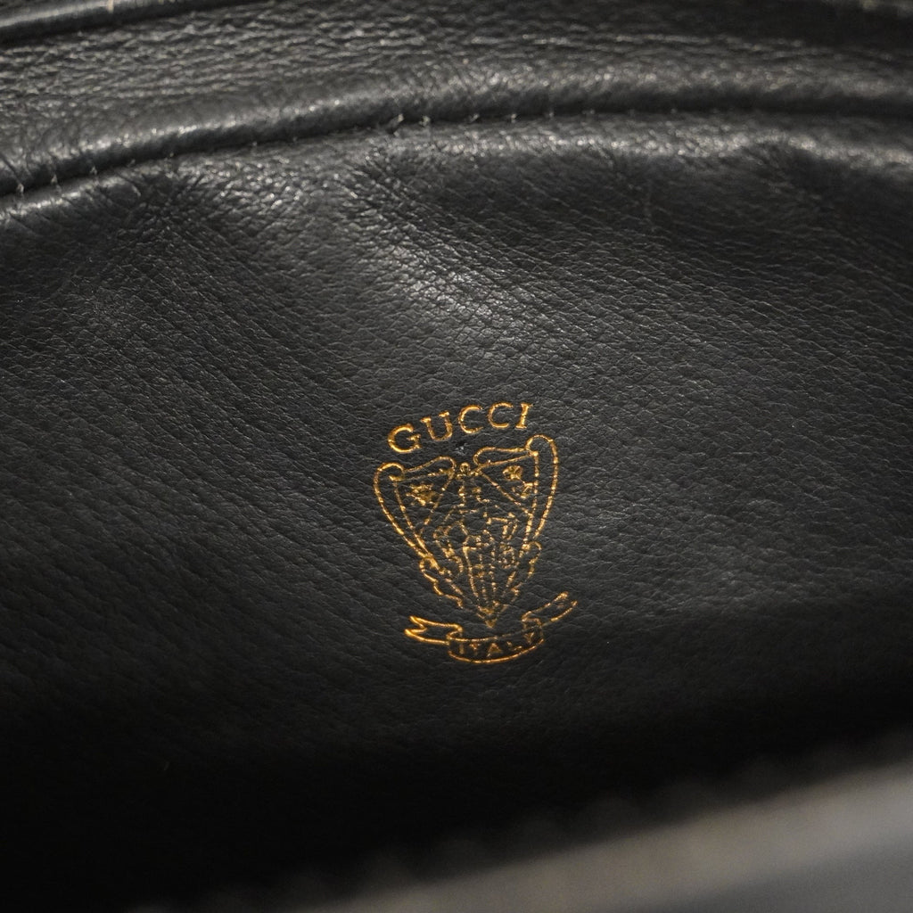 GUCCI  Micro GG 22 001 3100 Women's Canvas,Leather Shoulder Bag Black