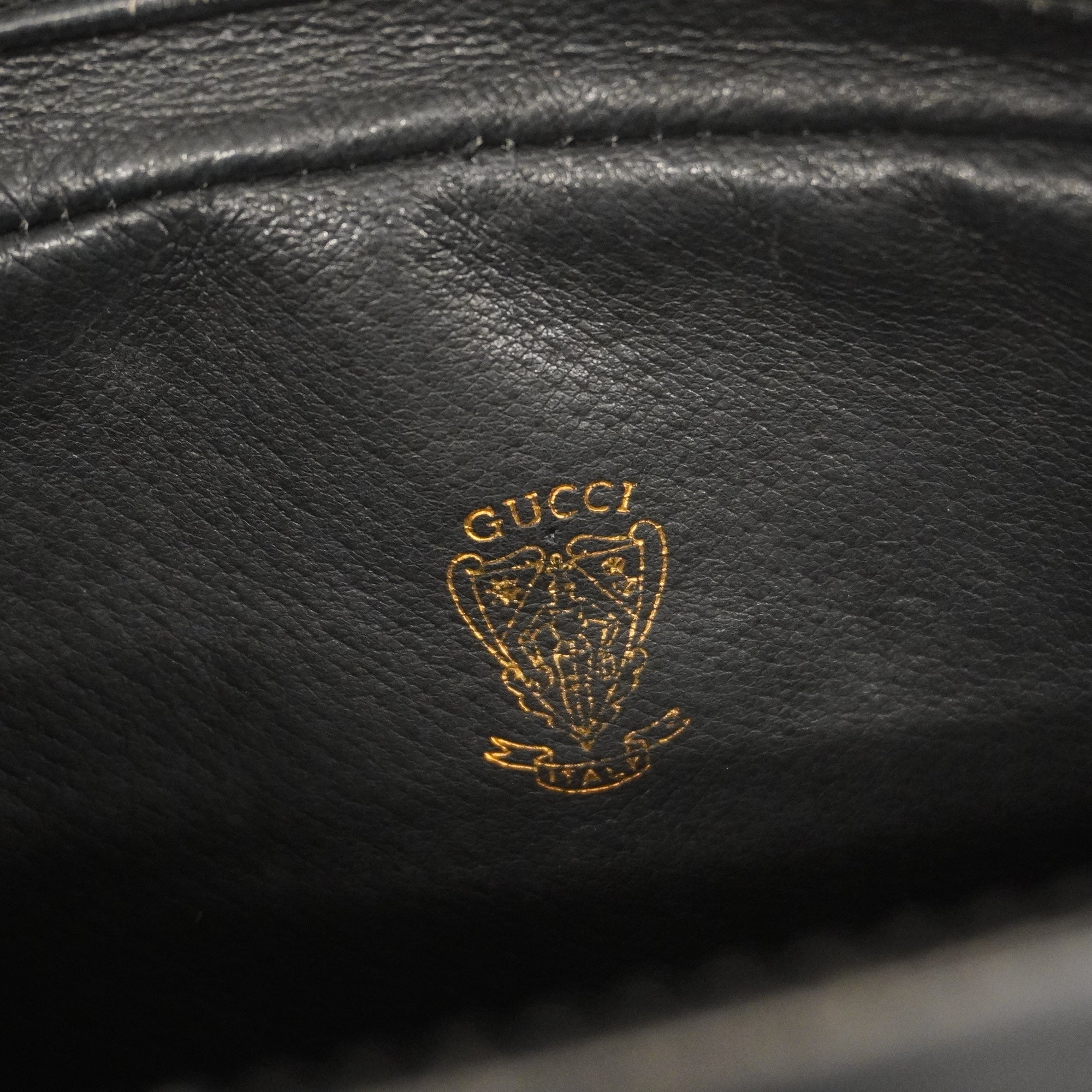 GUCCI  Micro GG 22 001 3100 Women's Canvas,Leather Shoulder Bag Black