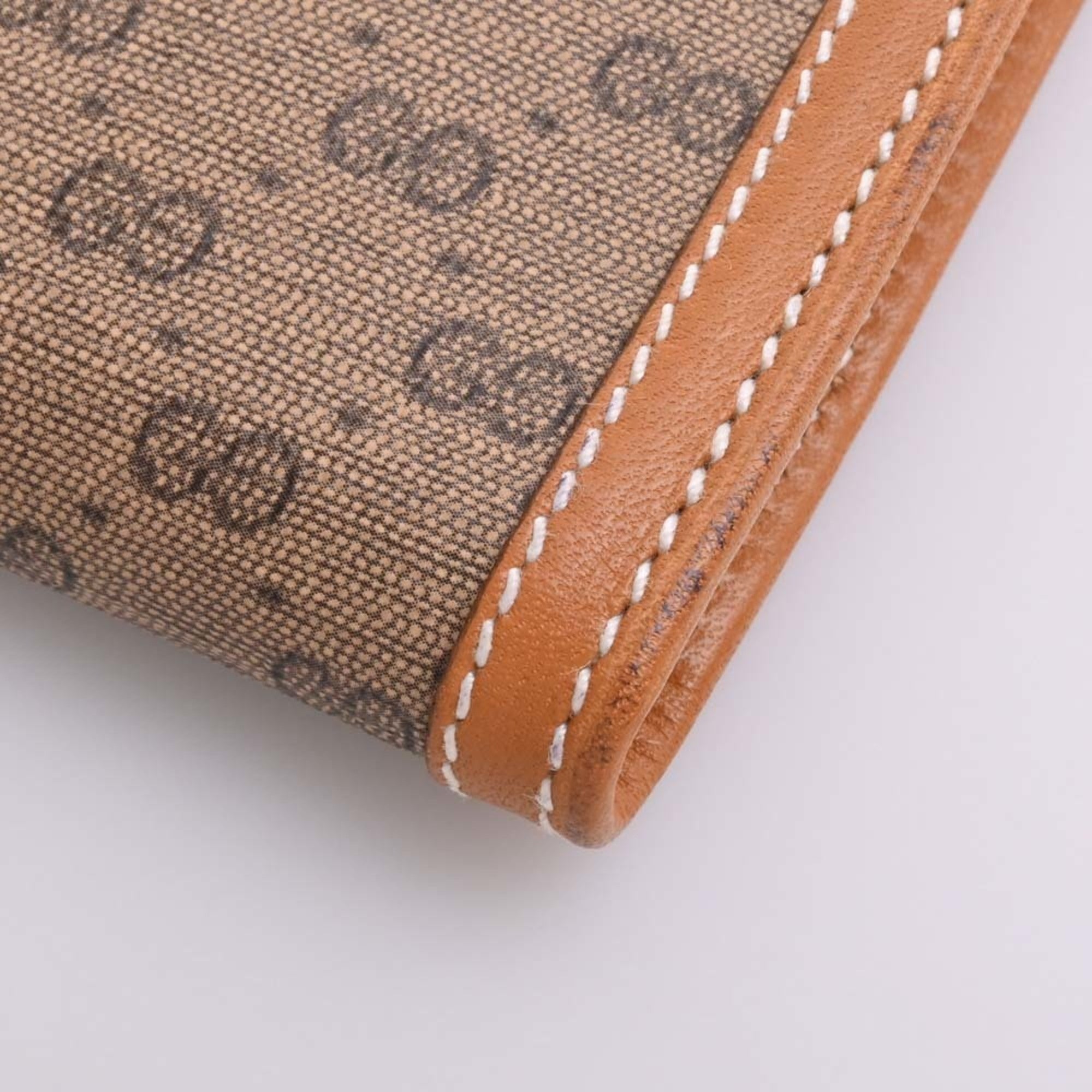 GUCCI Micro GG Old Bifold Wallet 035 904 0268 Beige Ladies