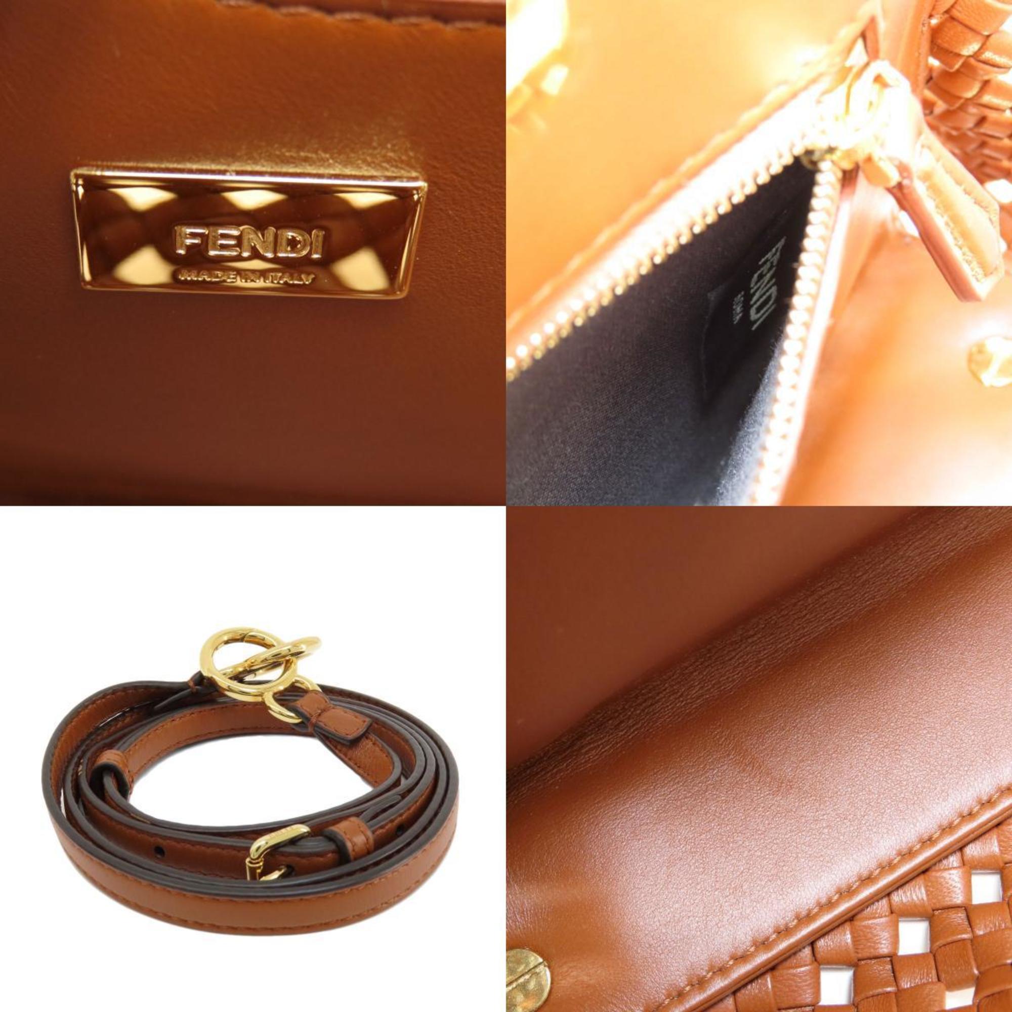 FENDI Peekaboo Handbag Calf Women's