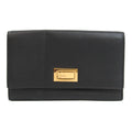 FENDI PEEKABOO 8M0308 Women,Men Calfskin Long Wallet [bi-fold] Black