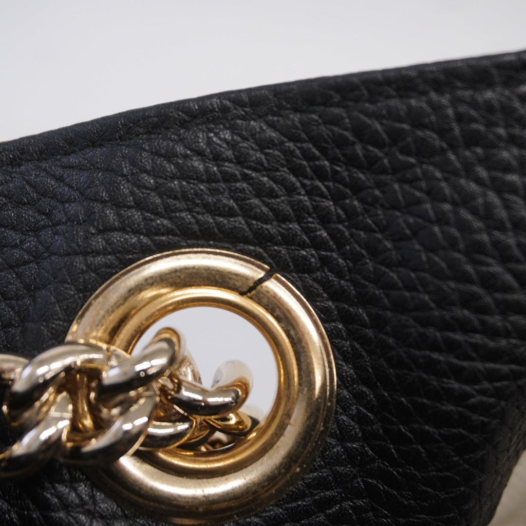 GUCCI  Soho Shoulder Bag 536196 Women's Leather Black