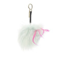 FENDI Monster Bag Bugs Charm Fur Green/Light Blue 7AR420