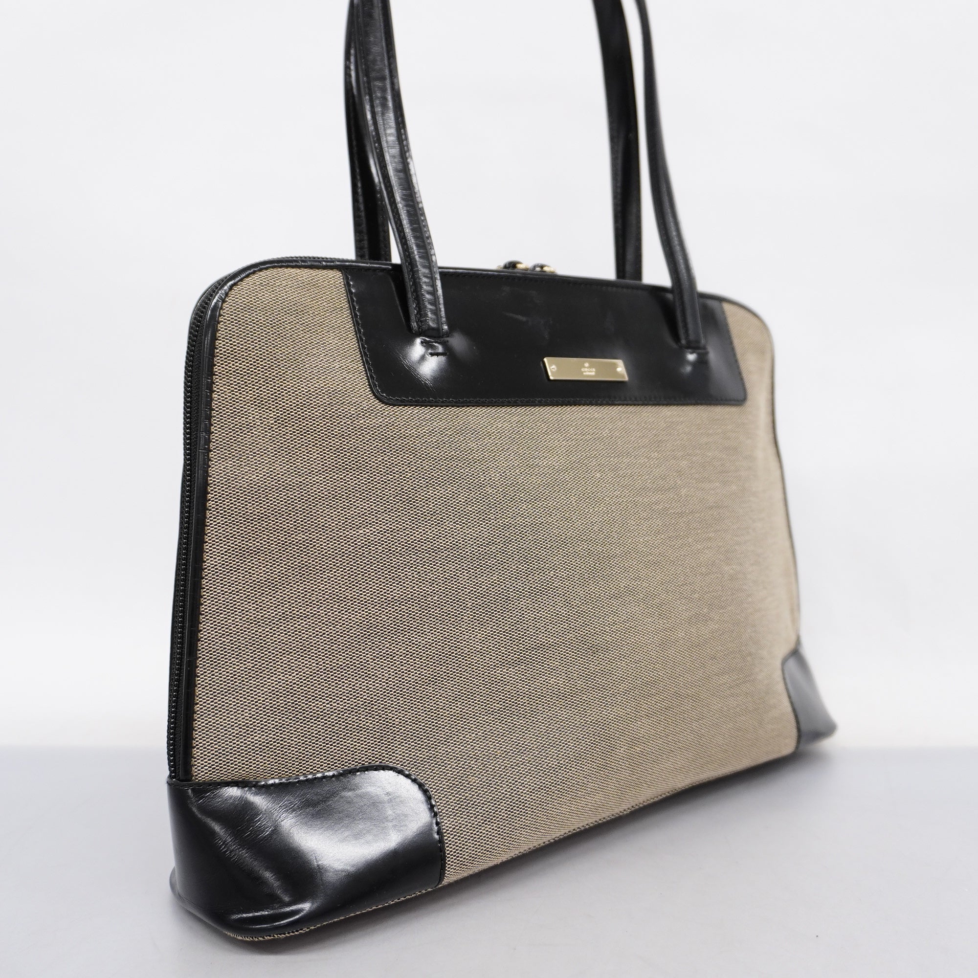GUCCI  Handbag 0021122 Women's Canvas,Leather Handbag Navy