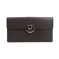GUCCI Bifold Long Wallet Leather Brown Men's 231835