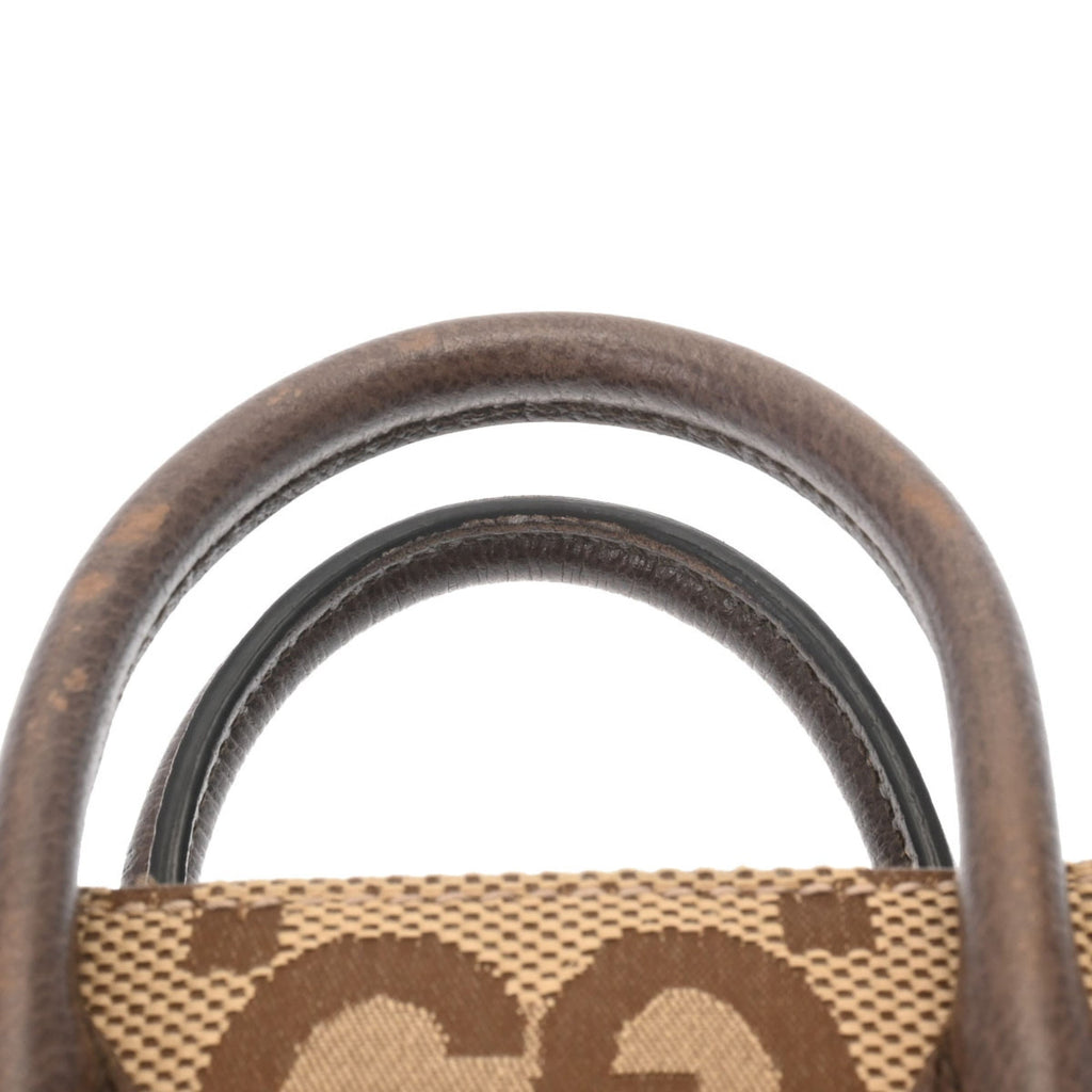 GUCCI Tote Bag Jumbo GG Beige 699406 Women's Supreme Canvas Handbag