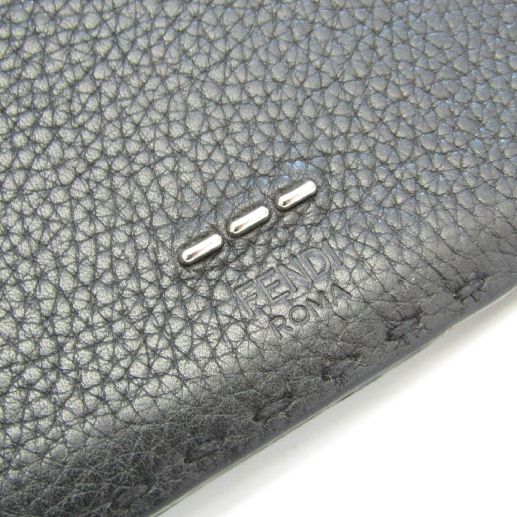 FENDI Selleria 7M0186 Men,Women Leather Long Wallet [bi-fold] Black