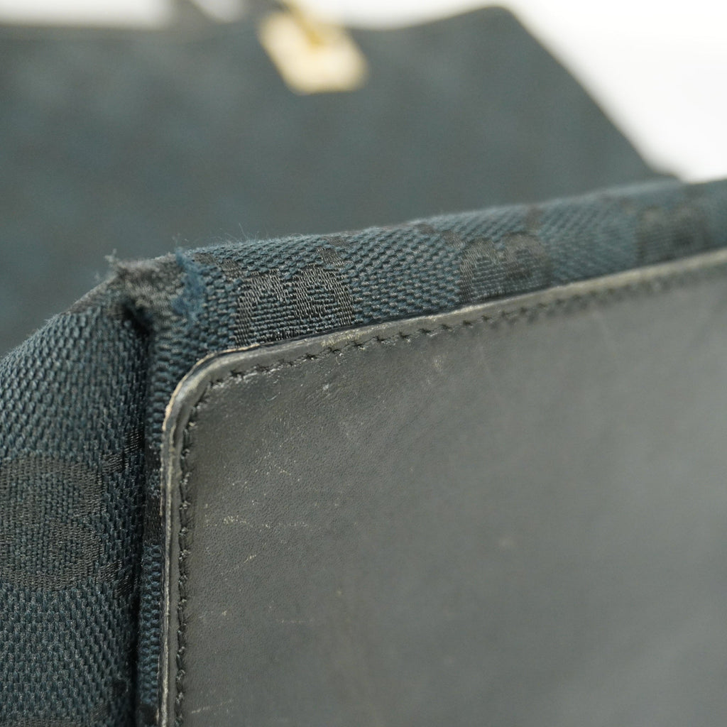GUCCI  GG Canvas 002 1098 Women's Tote Bag Black