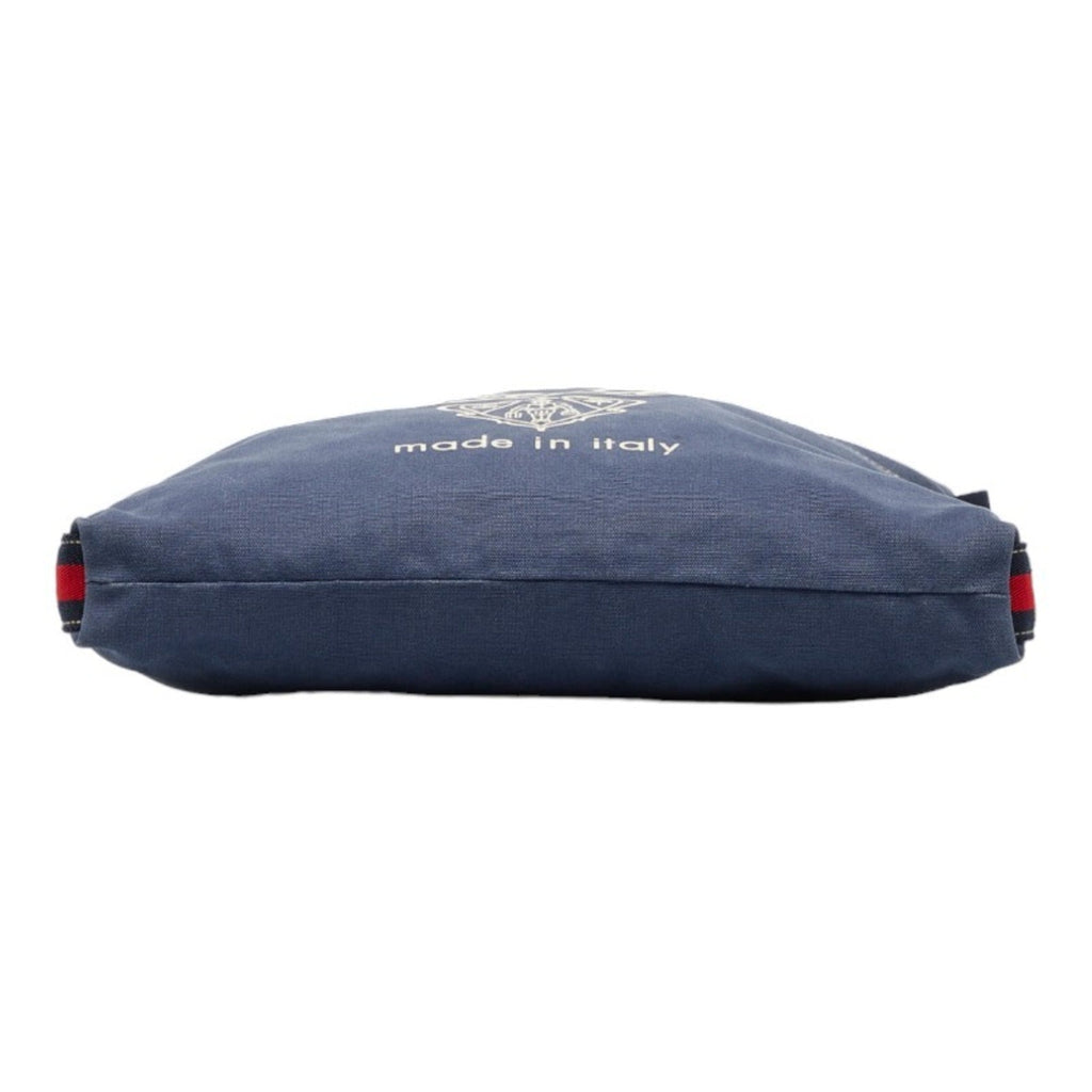 GUCCI Sherry Line Shoulder Bag 189676 Navy Canvas Men's