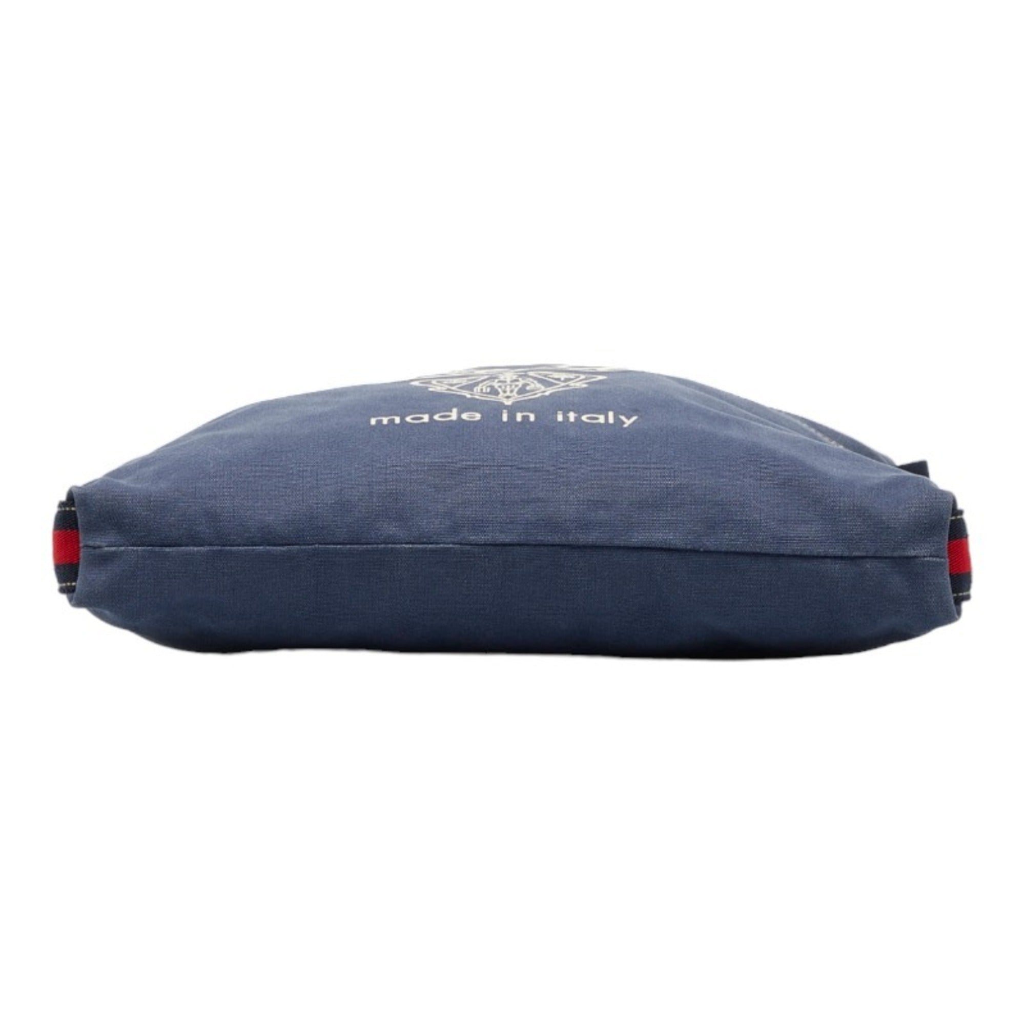 GUCCI Sherry Line Shoulder Bag 189676 Navy Canvas Men's