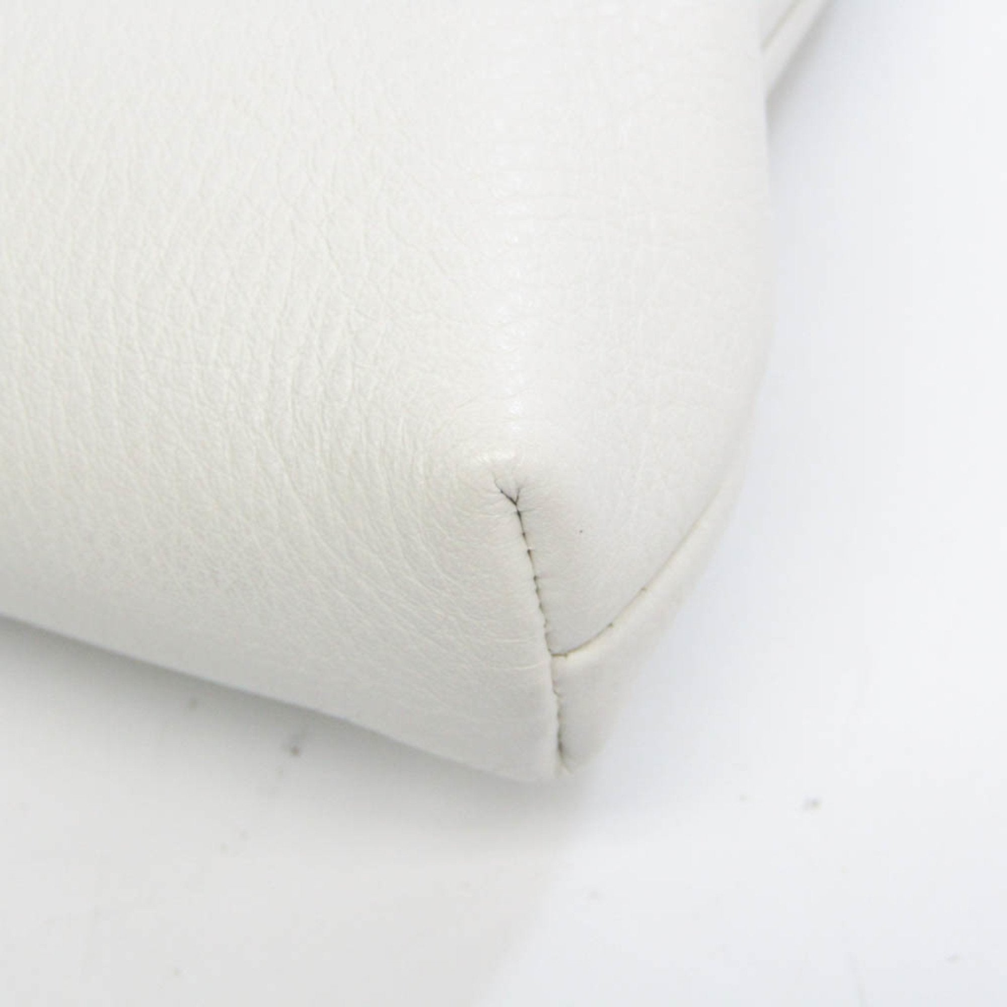 CHRISTIAN DIOR Women's Leather Coin Purse/coin Case White