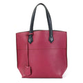 FENDI Handbag Tote Bag Leather Magenta/Black Ladies