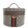 GUCCI Ophidia GG Supreme Tick Case Vanity Bag 611001 Beige Brown Women's
