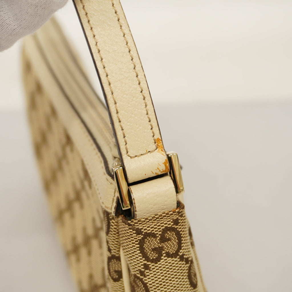 GUCCI  GG Canvas Pouch 145750 Women's Pouch Beige,Ivory